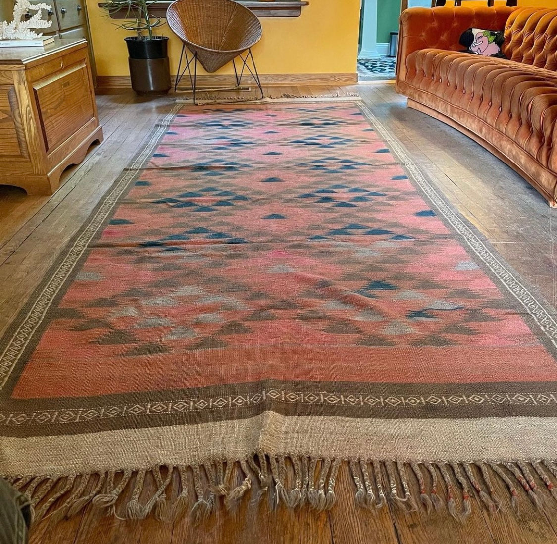 Pinks, Beiges & Blues Turkish Kilim