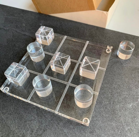 Lucite Tic Tac Toe Set