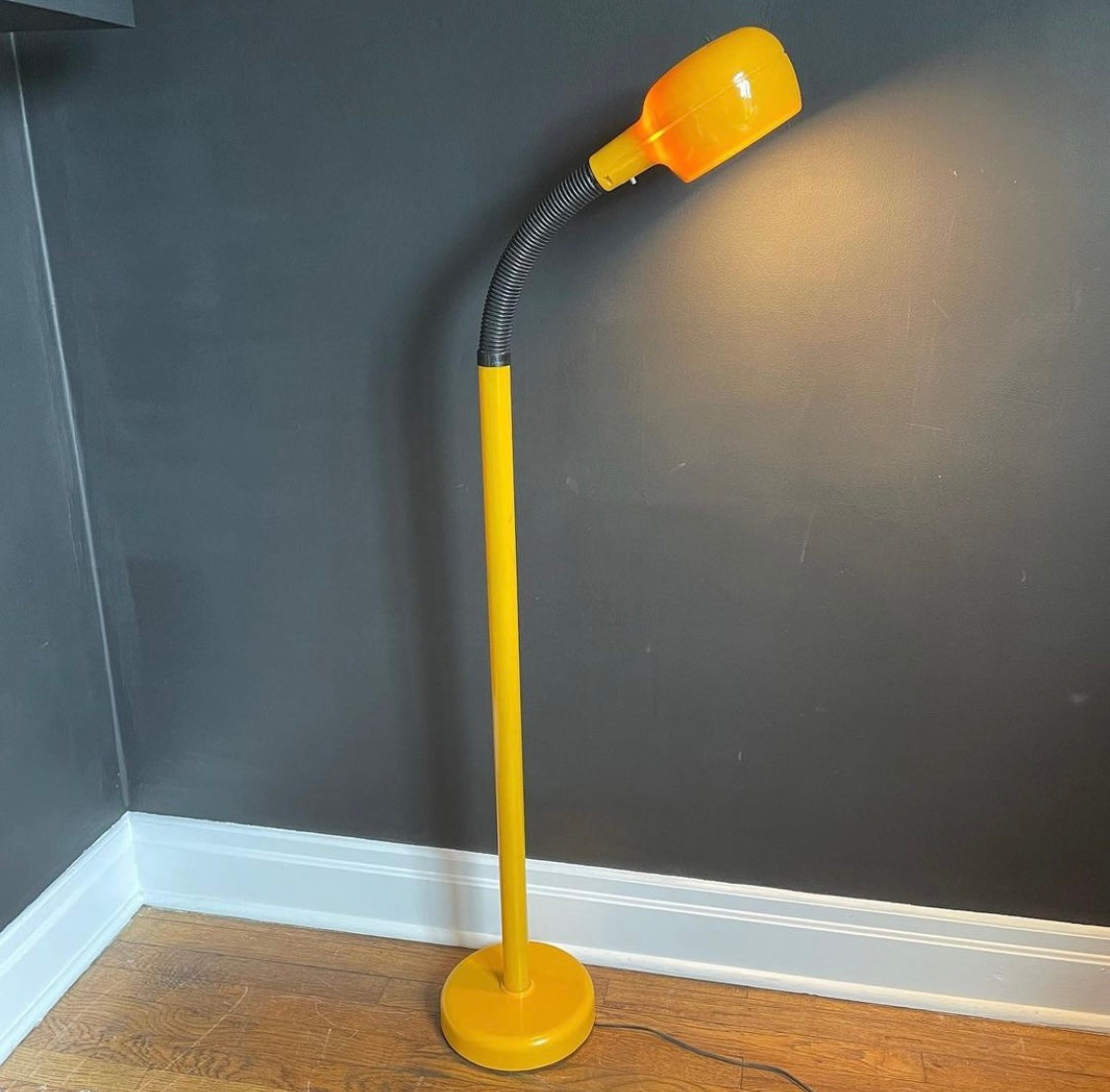 70's Fagerhults Floor Lamp in Yellow