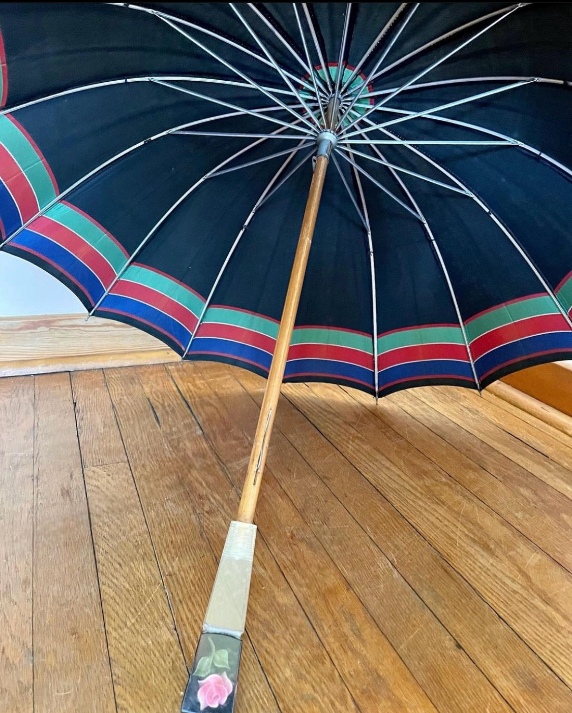 40's Striped Parasol