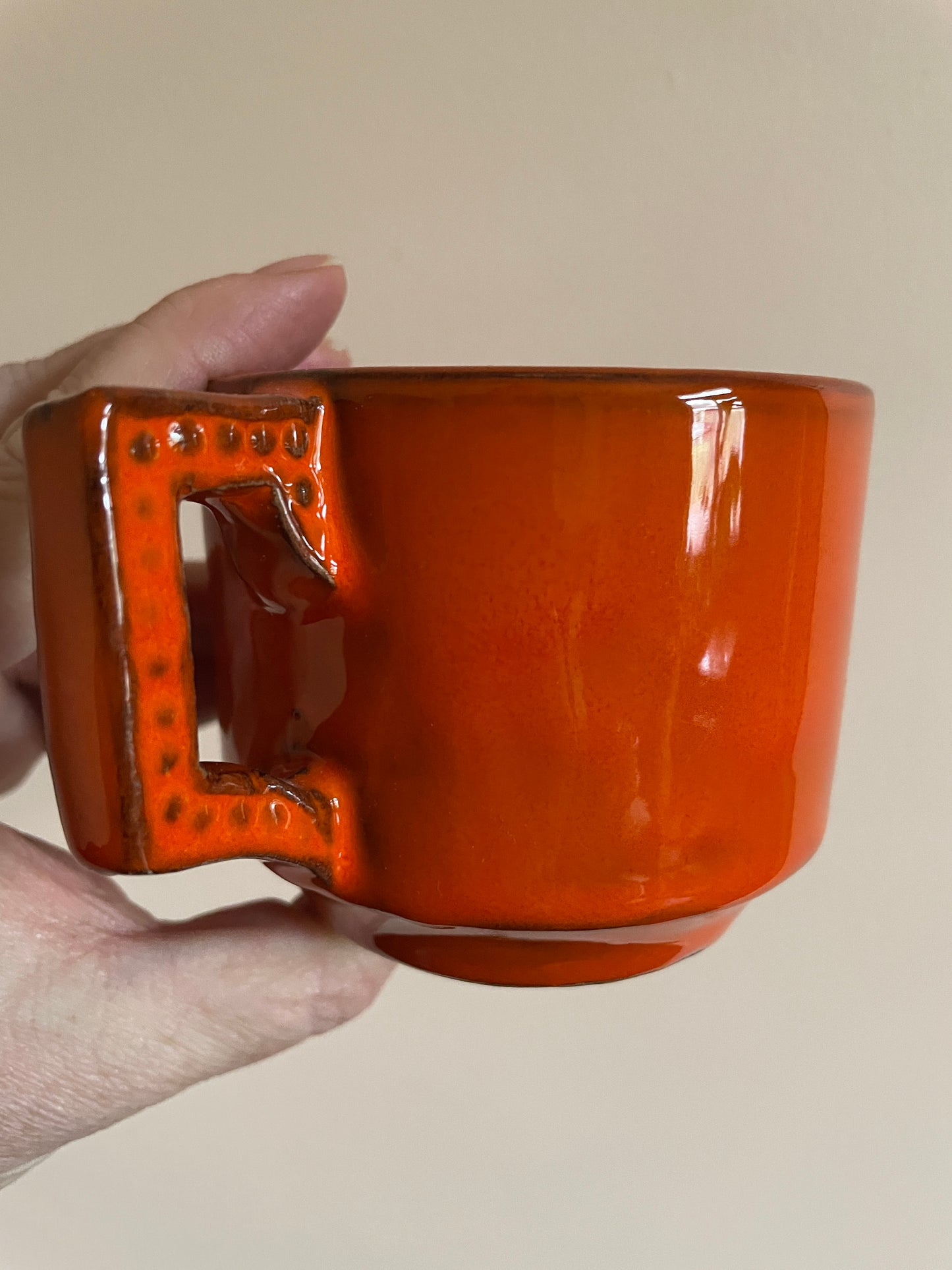 Signal Orange Cup & Saucer