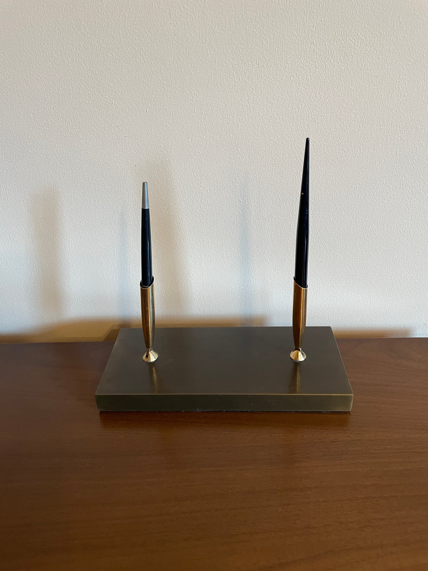 Brushed Bronze Fountain Pen Desk Set