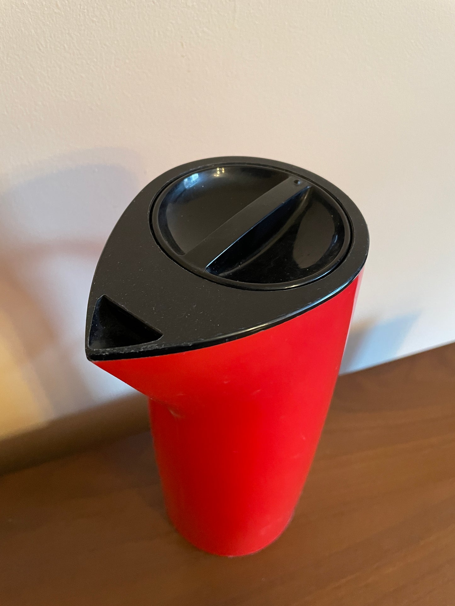 Red Plastic Mikasa Thermos