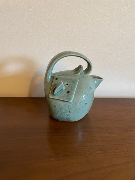 Postmodern Sage Green Teapot