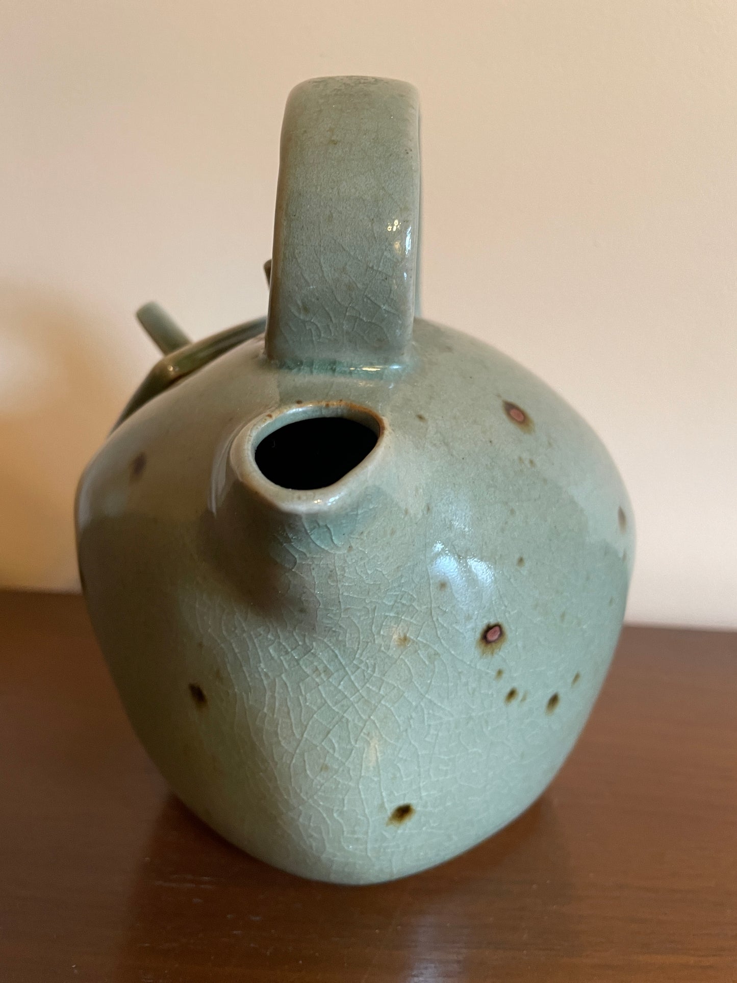 Postmodern Sage Green Teapot