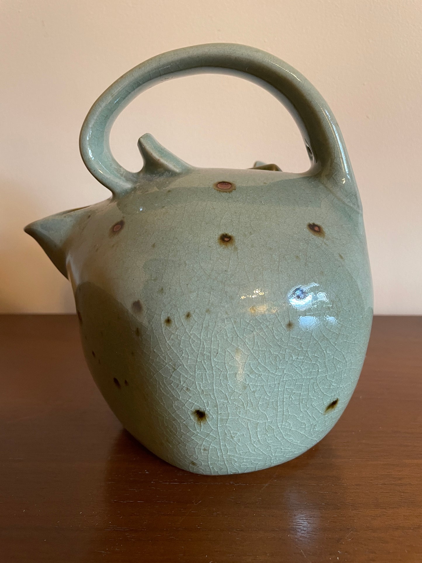 Postmodern Sage Green Teapot