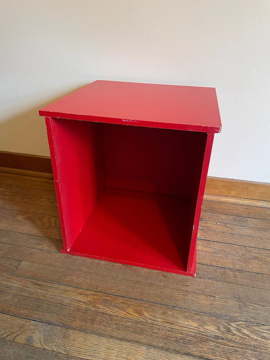 Handmade Red Storage Cubby