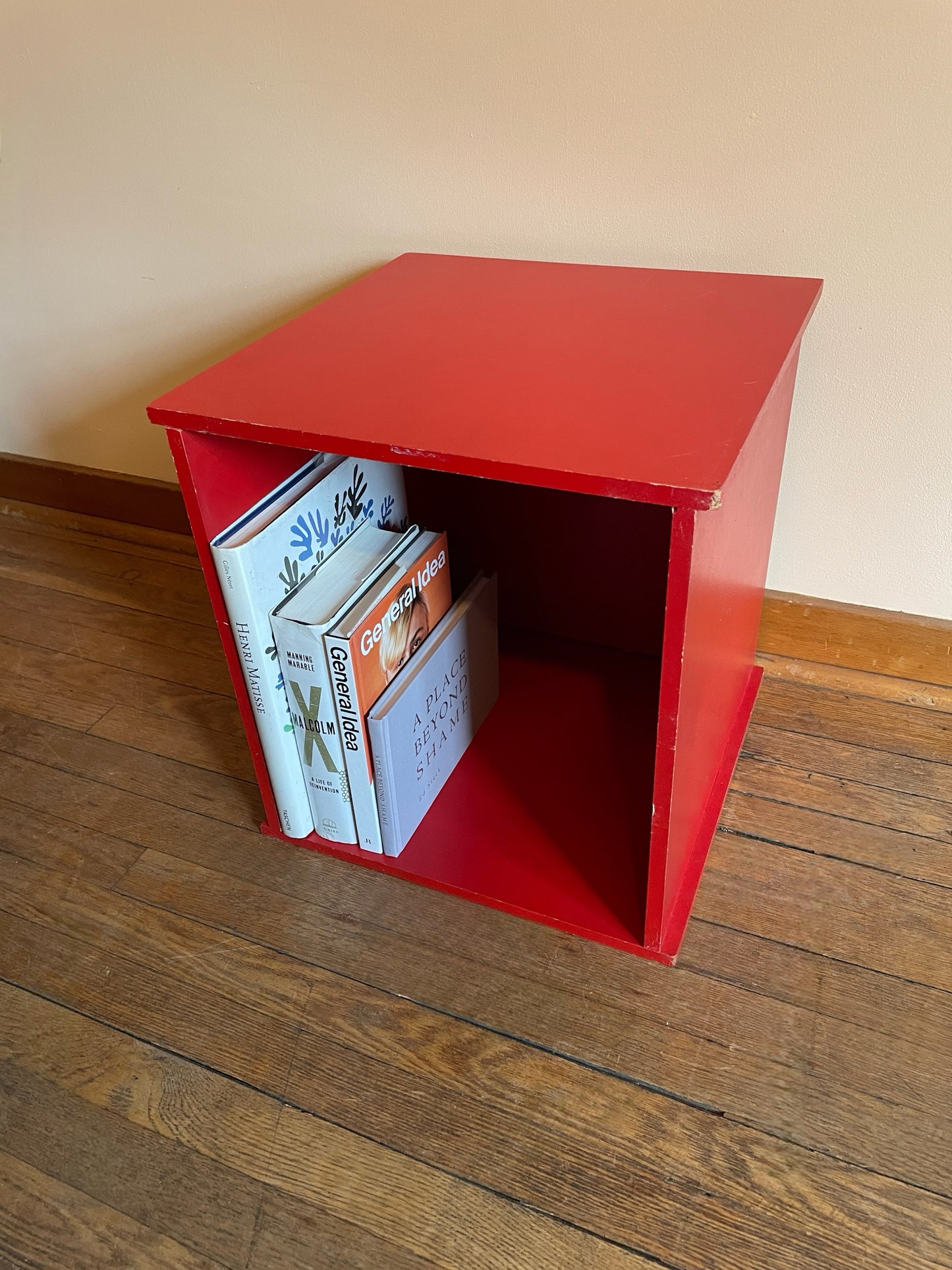 Handmade Red Storage Cubby