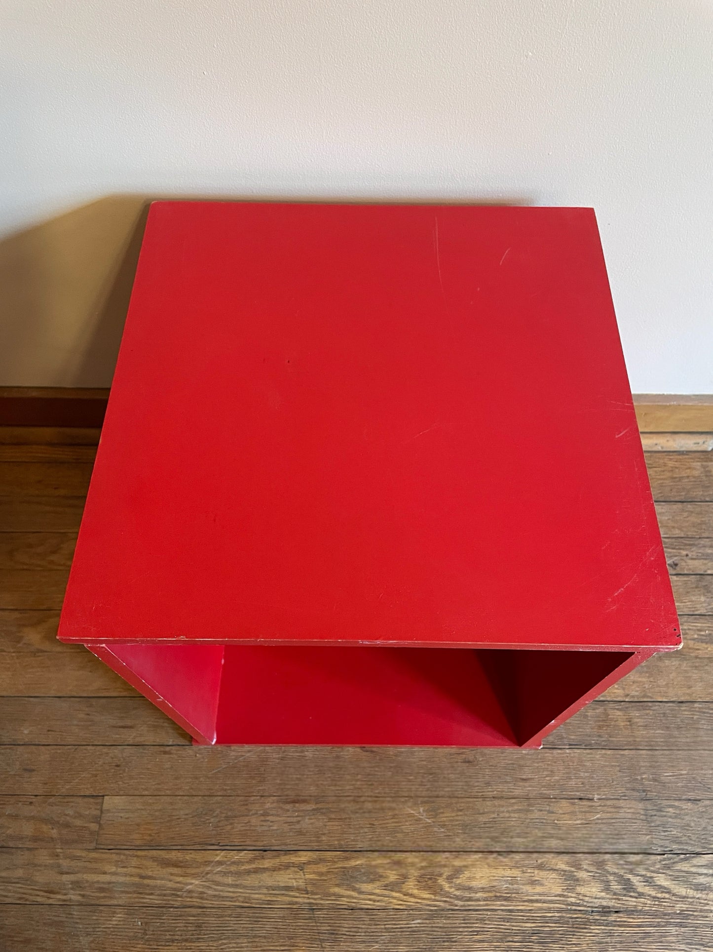 Handmade Red Storage Cubby