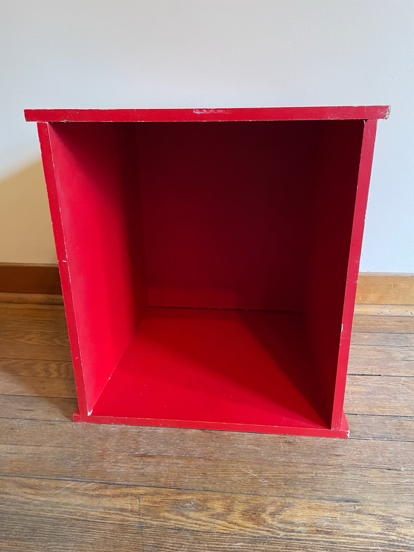 Handmade Red Storage Cubby