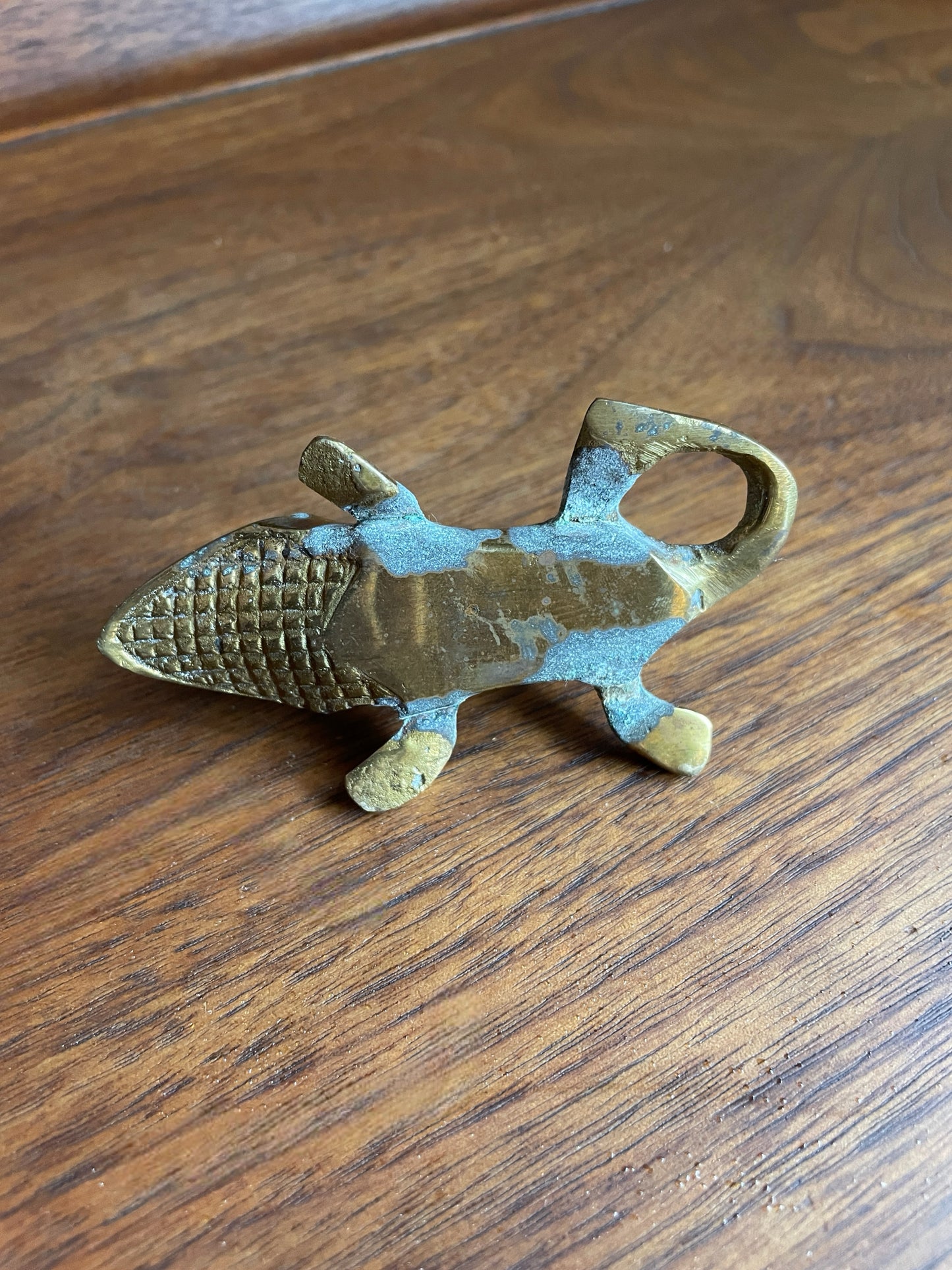 Tiny Brass Alligator