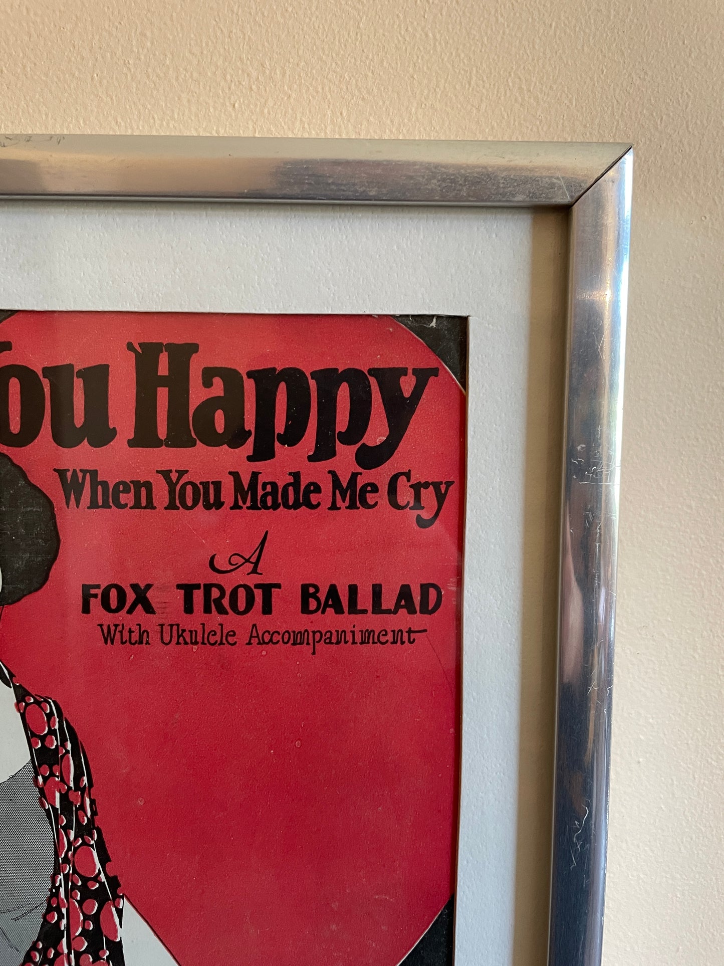 It Made You Happy When You Made Me Cry Framed Poster