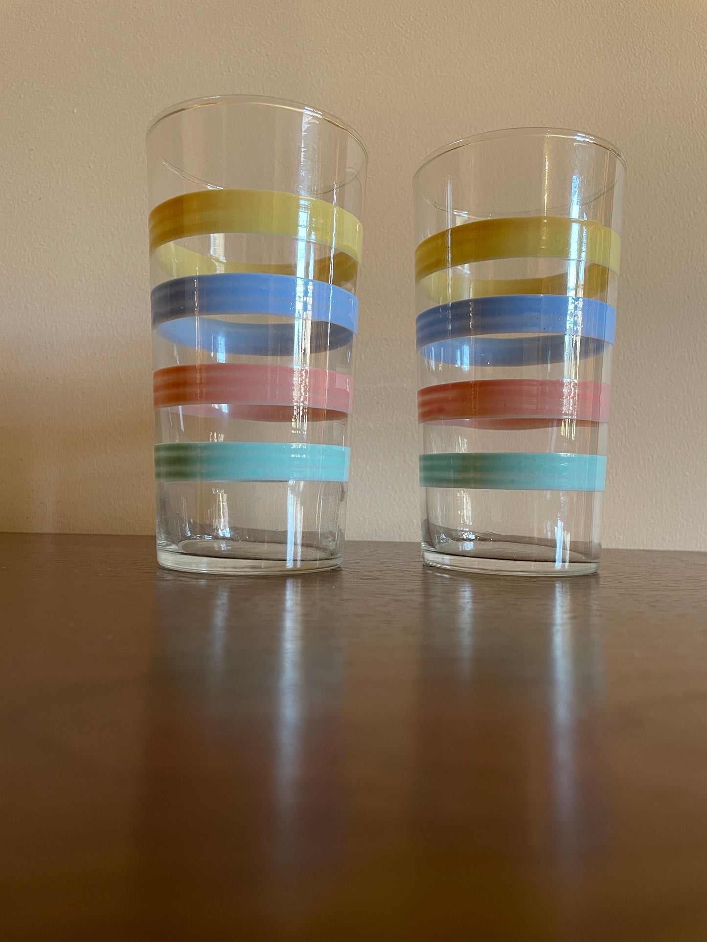 Pair of Pastel Striped Glasses