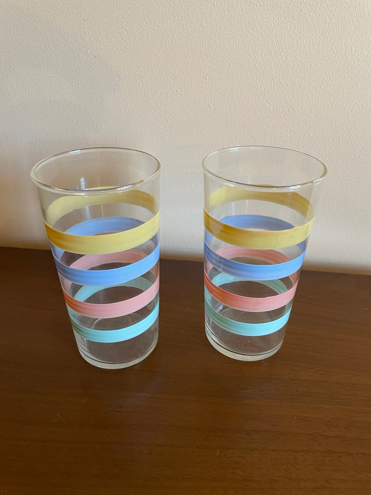 Pair of Pastel Striped Glasses