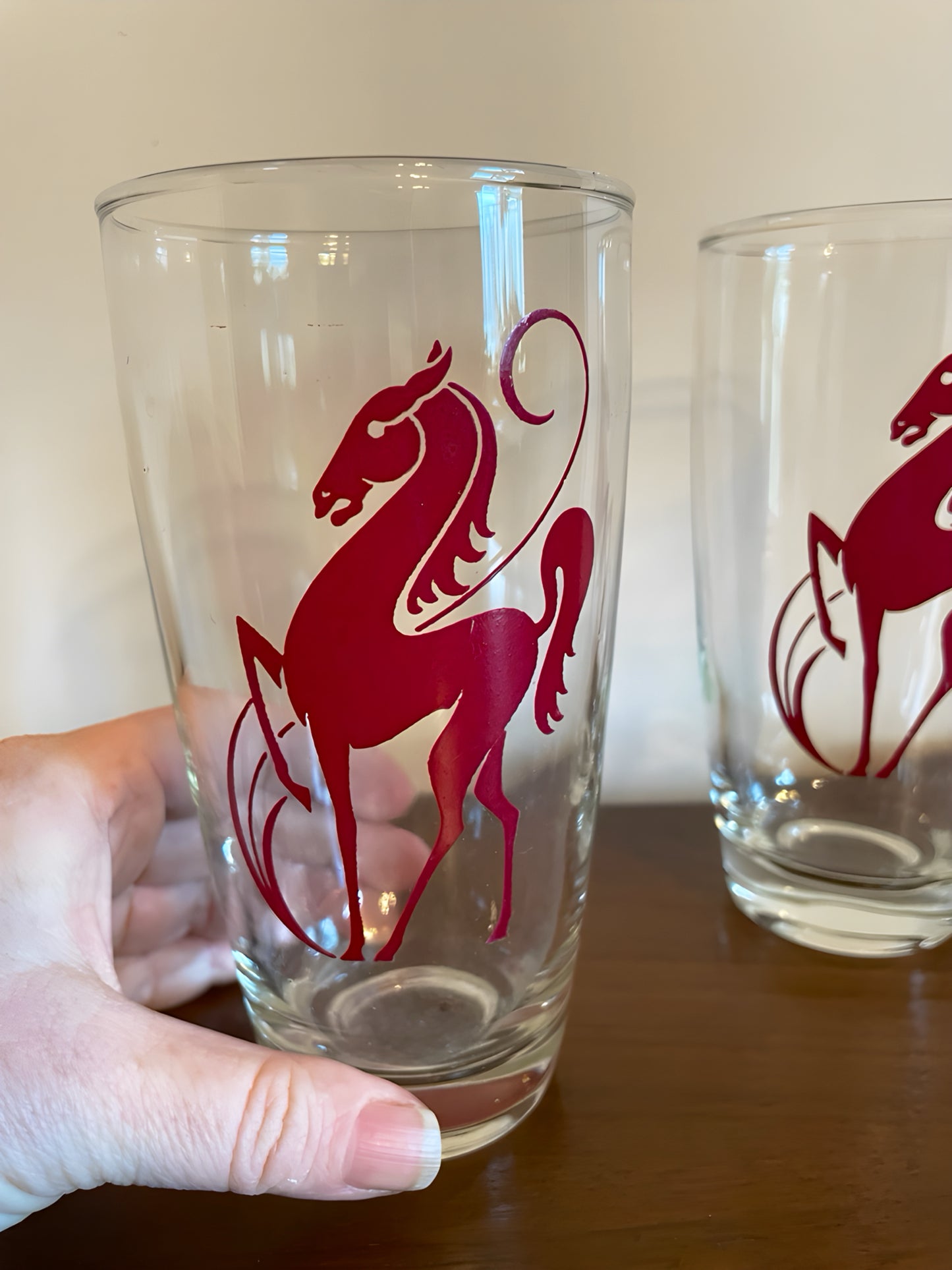 Pair of Tapered Highball Stallion Glasses