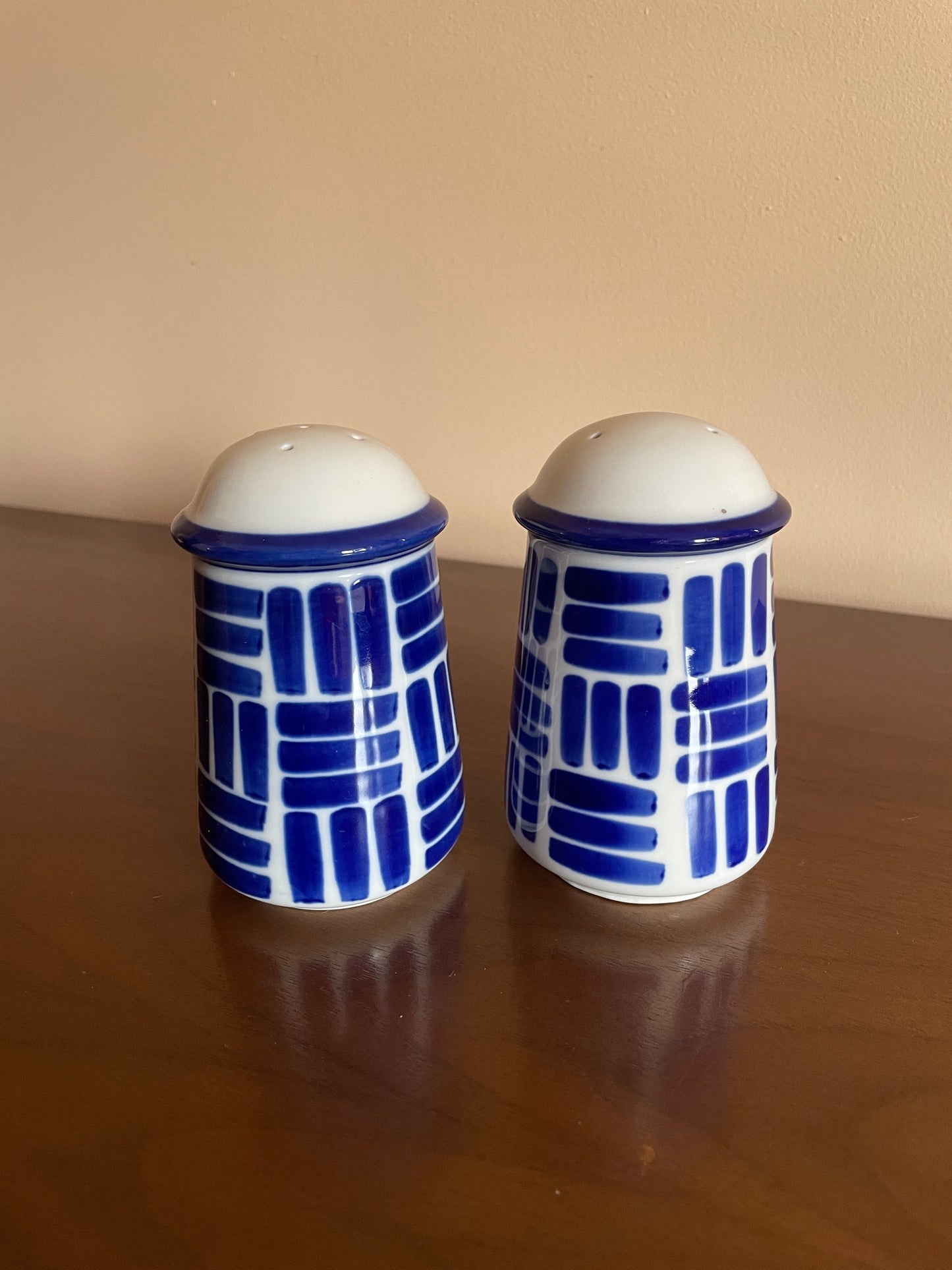 Dansk Herringbone Salt & Pepper Shakers