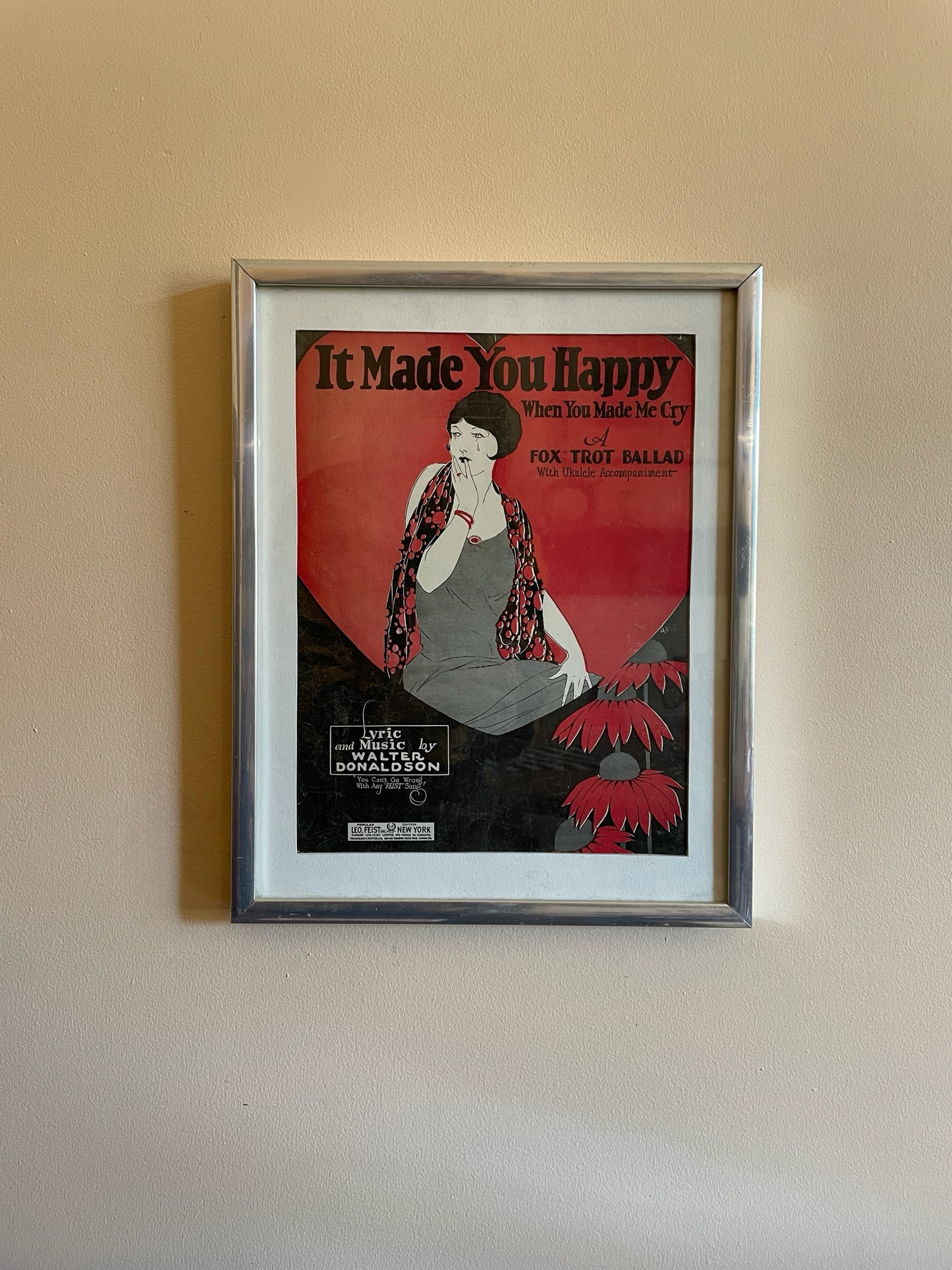 It Made You Happy When You Made Me Cry Framed Poster