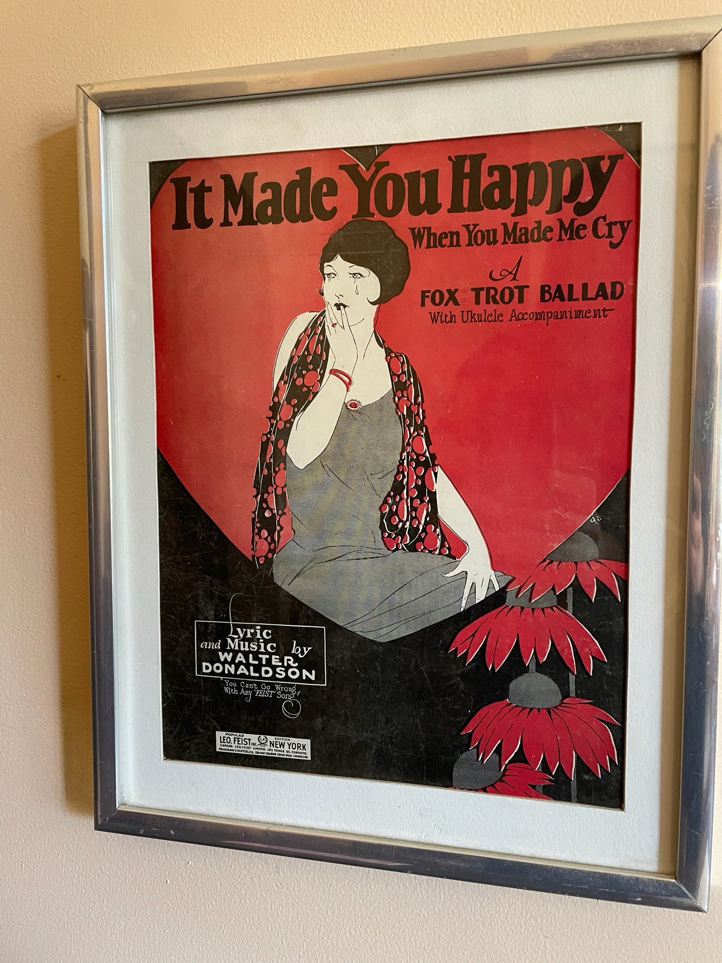 It Made You Happy When You Made Me Cry Framed Poster