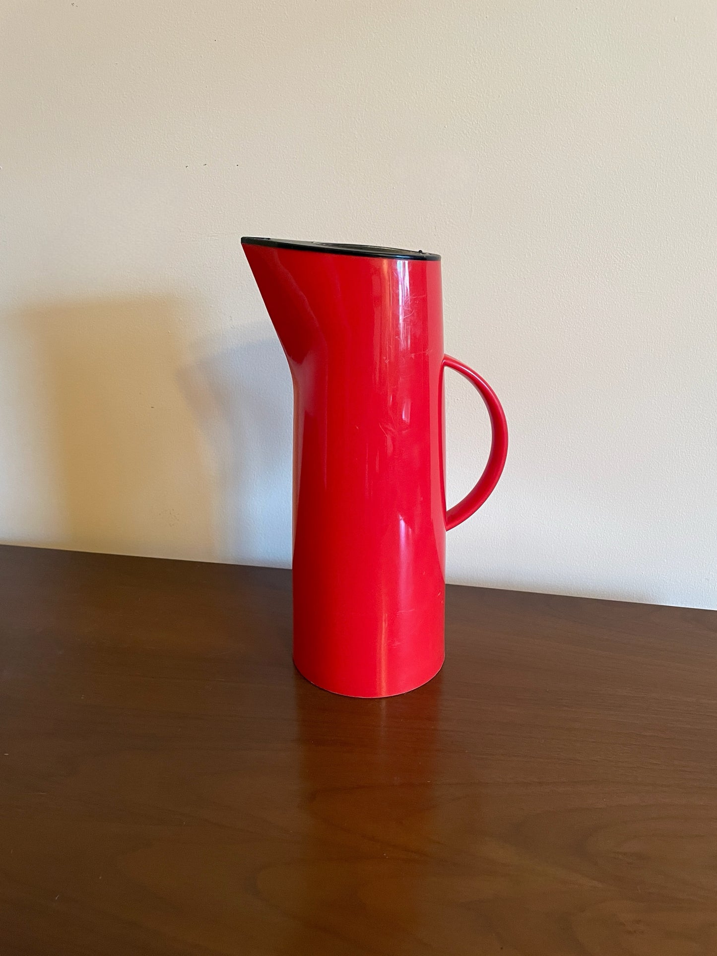 Red Plastic Mikasa Thermos