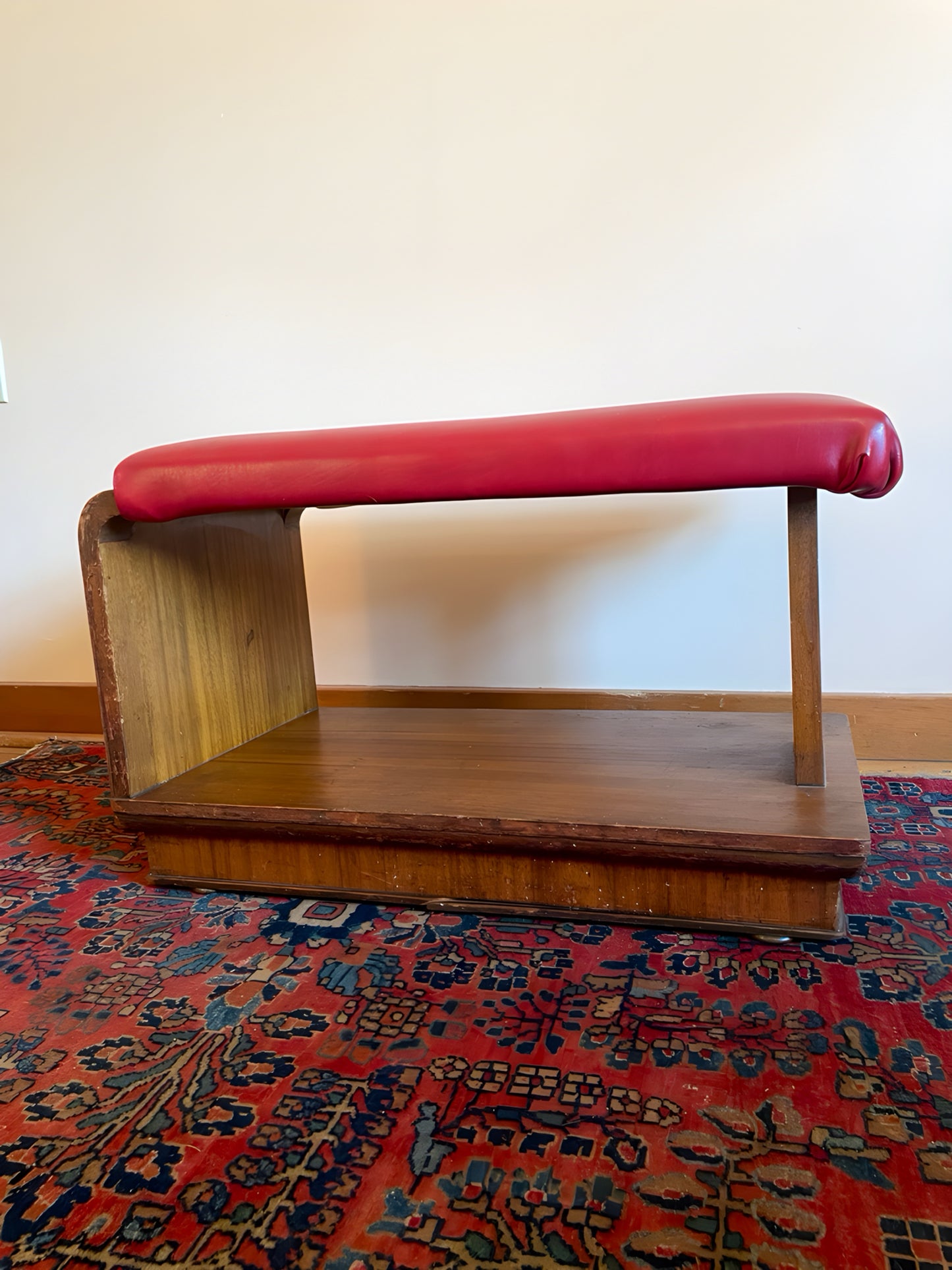 Upholstered Midcentury Foot Rest