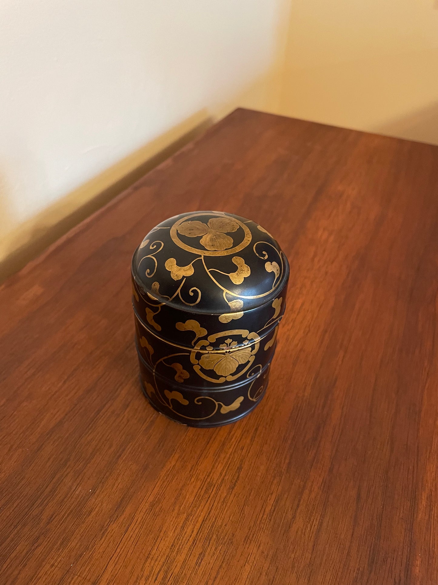 Gilded Black Lacquered Box