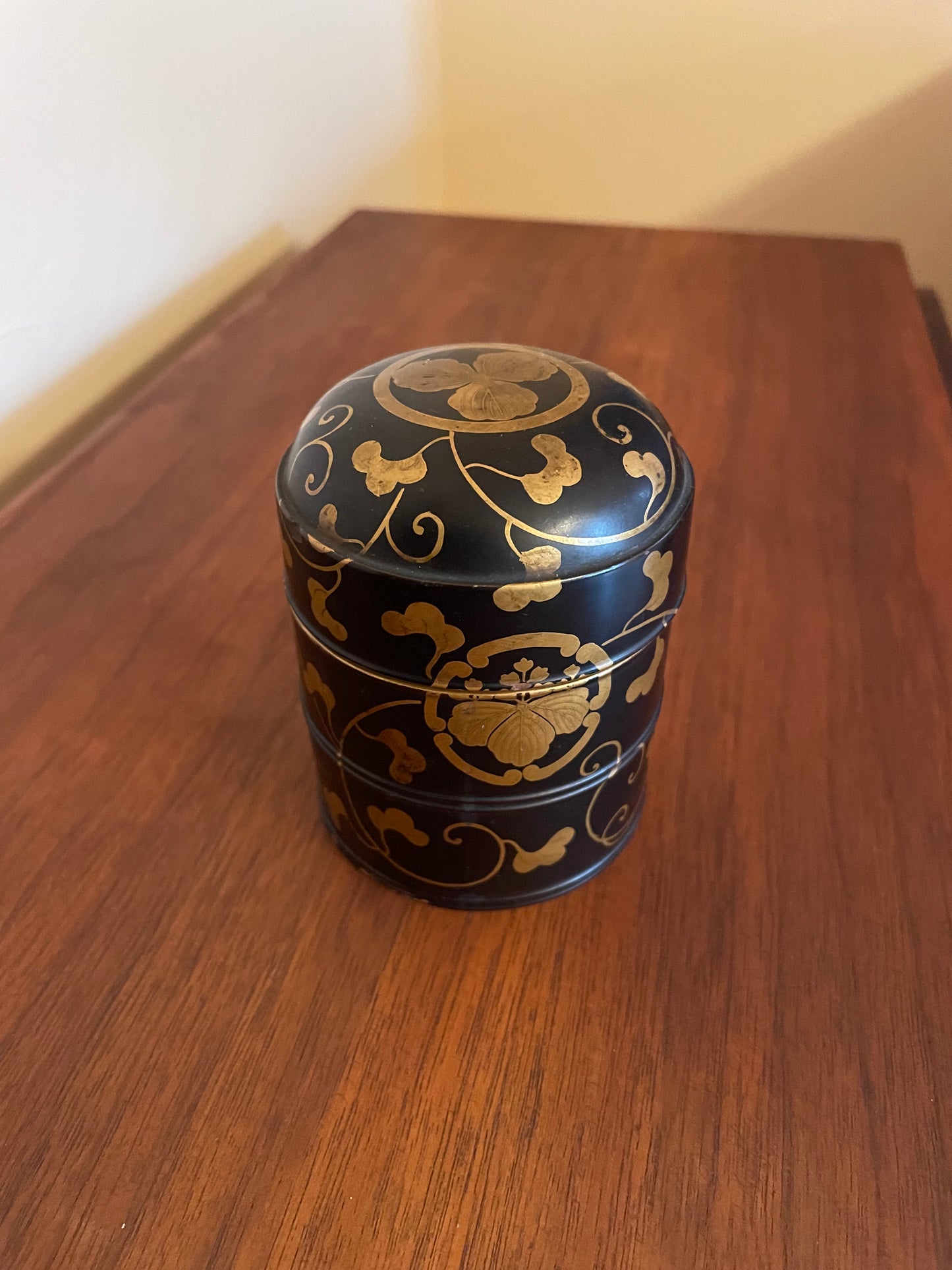 Gilded Black Lacquered Box