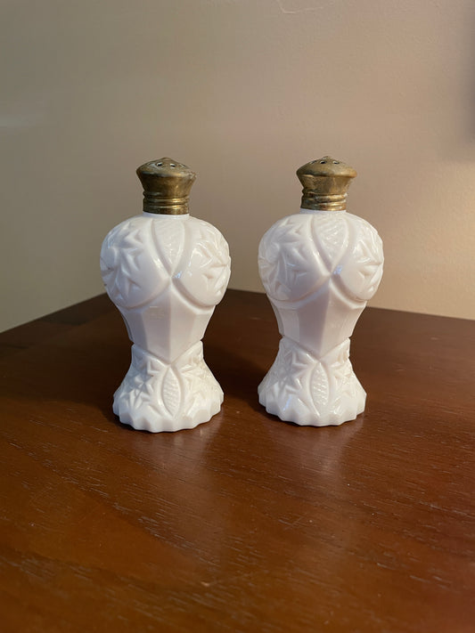 Milk Glass Salt & Pepper Shakers