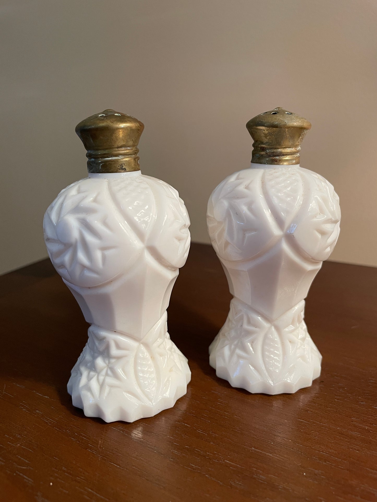 Milk Glass Salt & Pepper Shakers