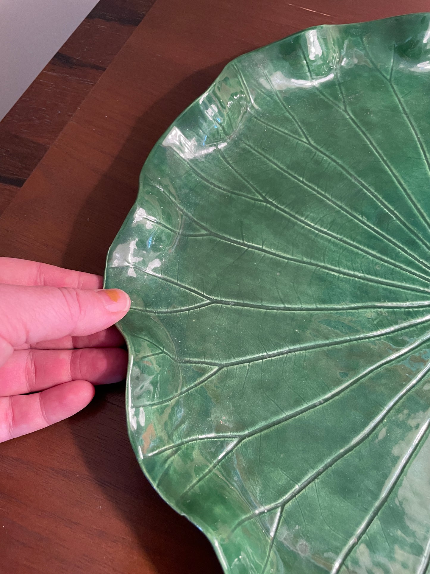 Lotus Leaf Platter by Pat Young