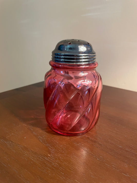 Cranberry Glass Shaker