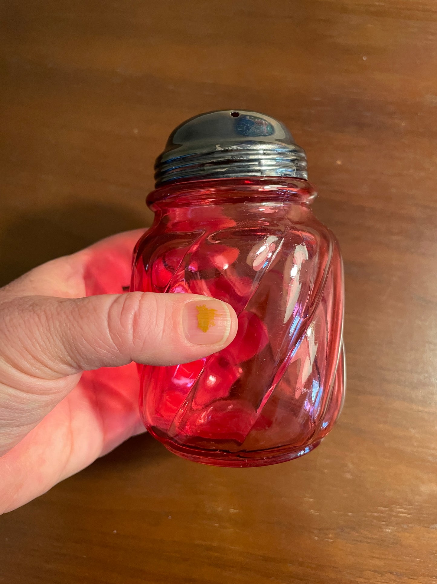 Cranberry Glass Shaker