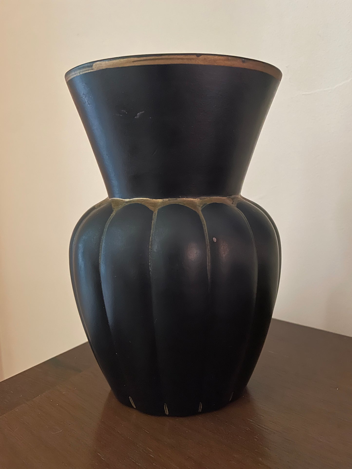 Brentleigh Ware Floral Black Vase