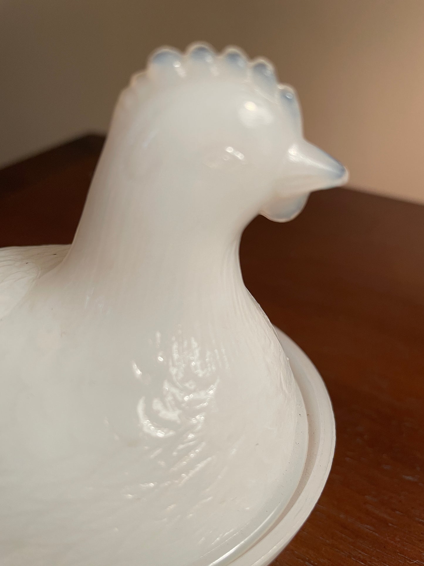 Milk Glass Nesting Hen