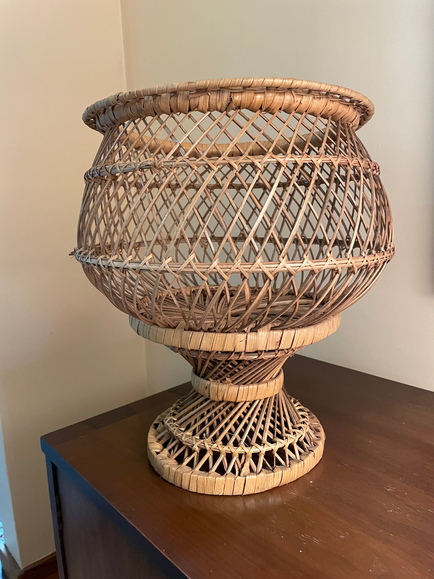 Large Wicker Planter