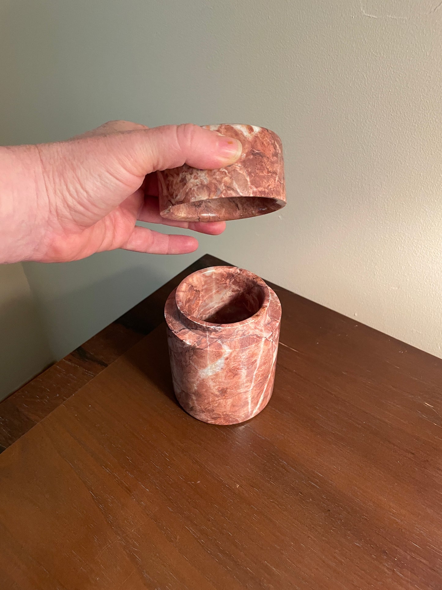 Pink Marble Canister