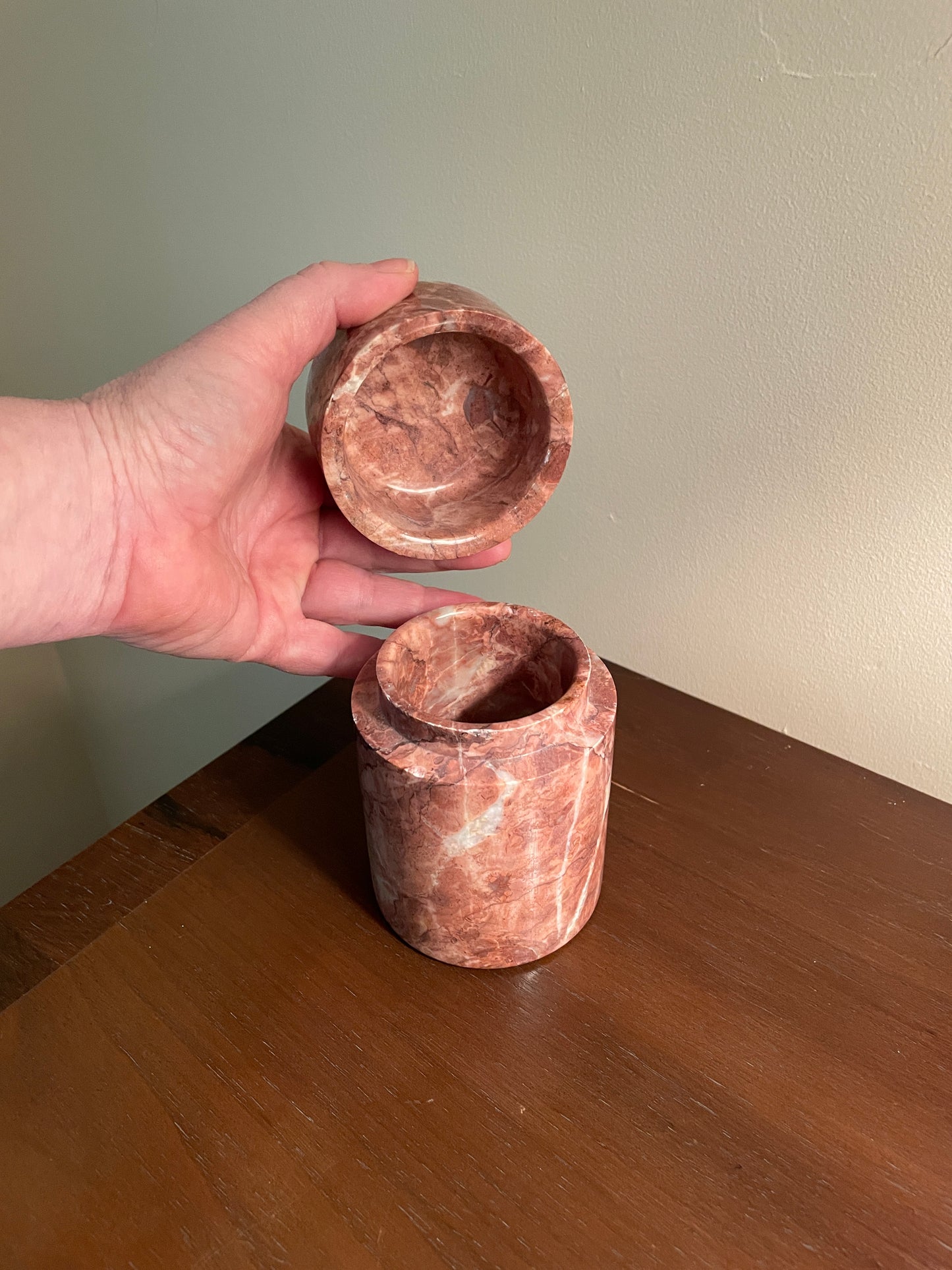 Pink Marble Canister