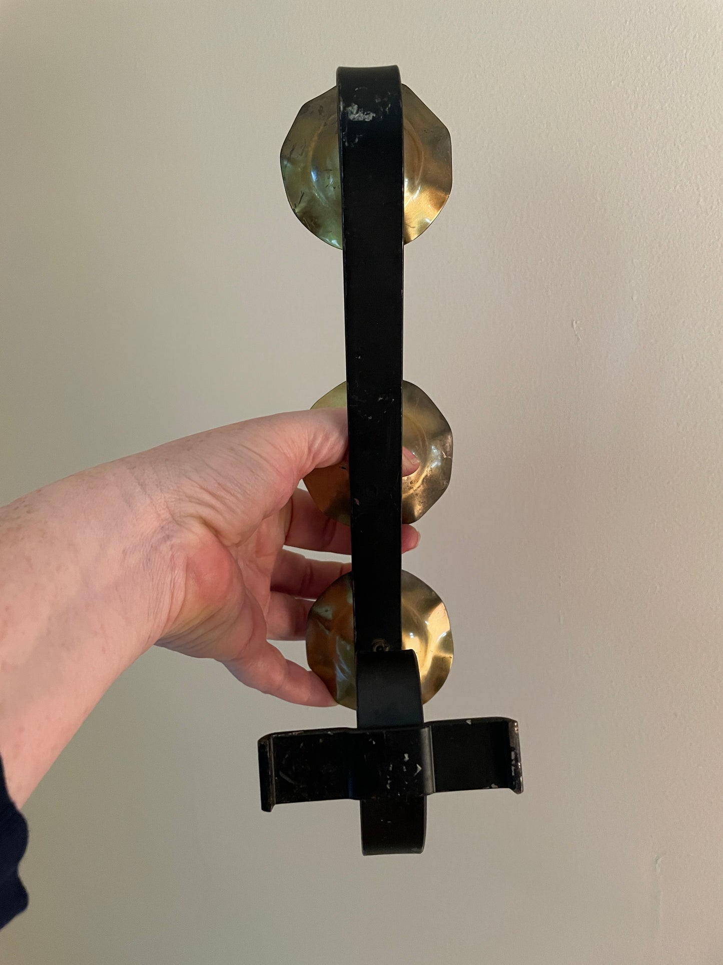 Matte Black & Brass Candelabra