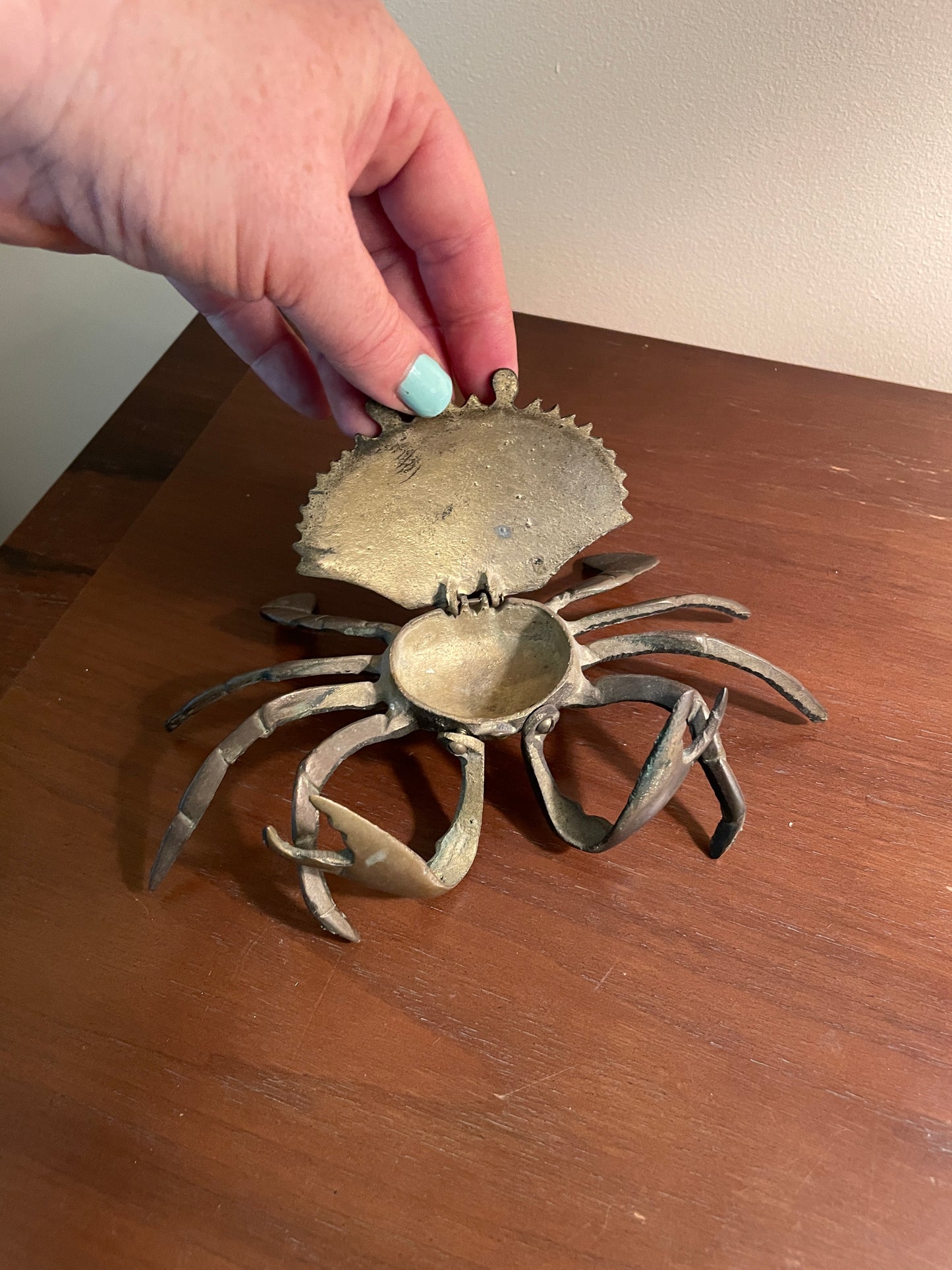 Brass Crab Trinket Box