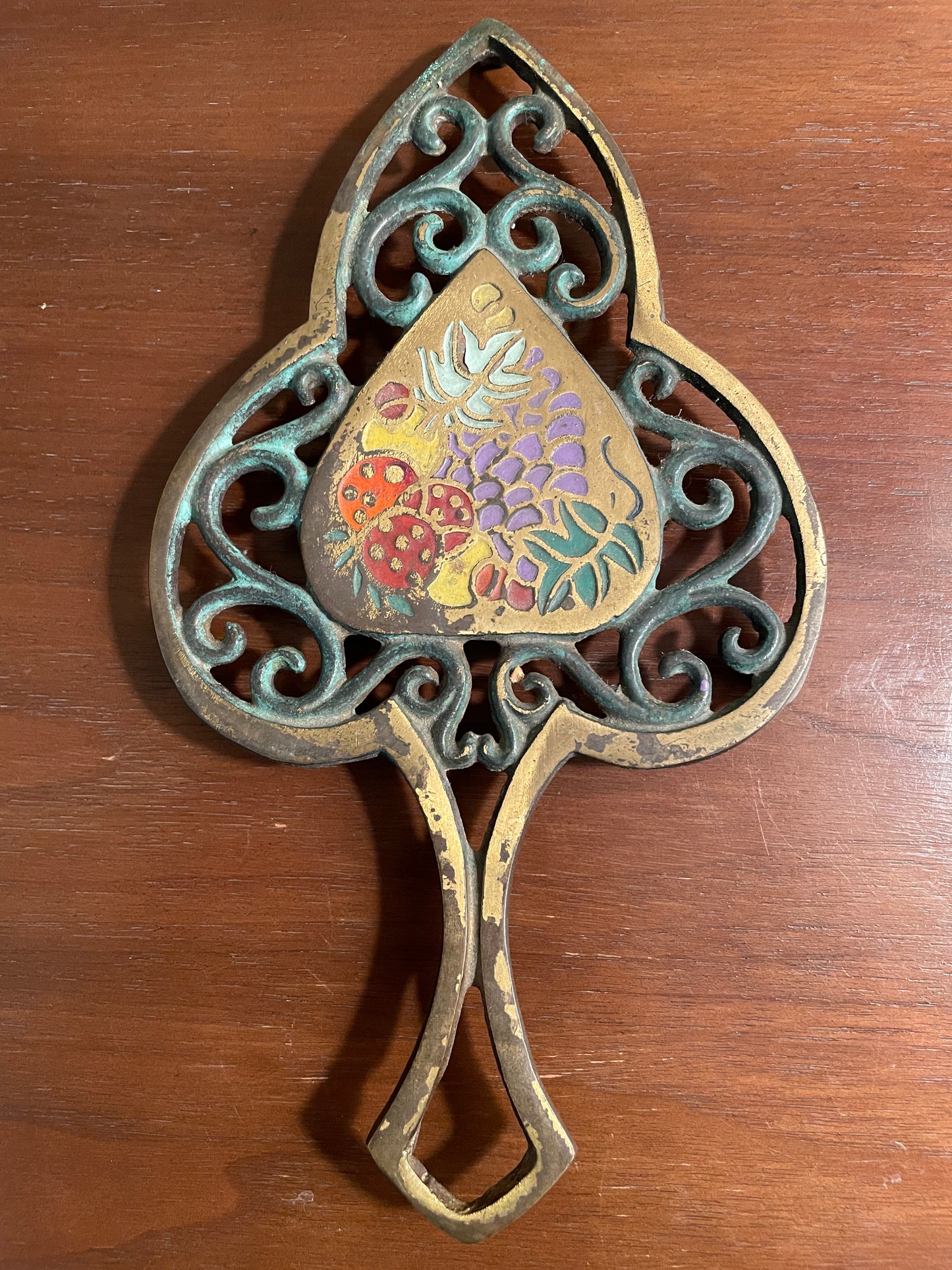 Brass Botanical Trivet