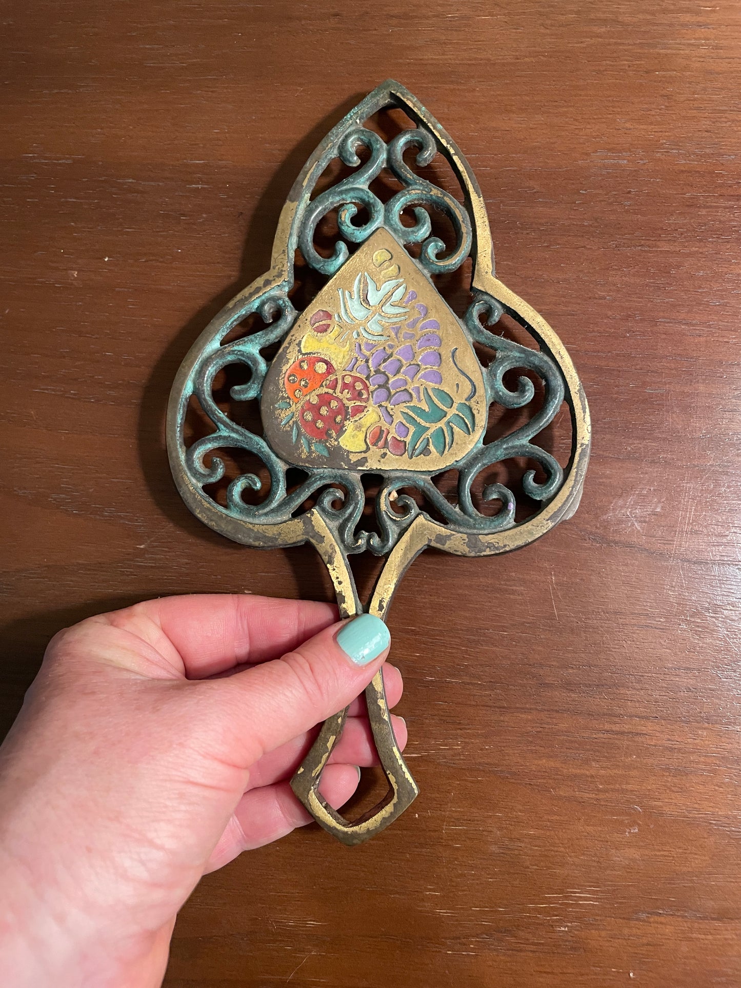 Brass Botanical Trivet