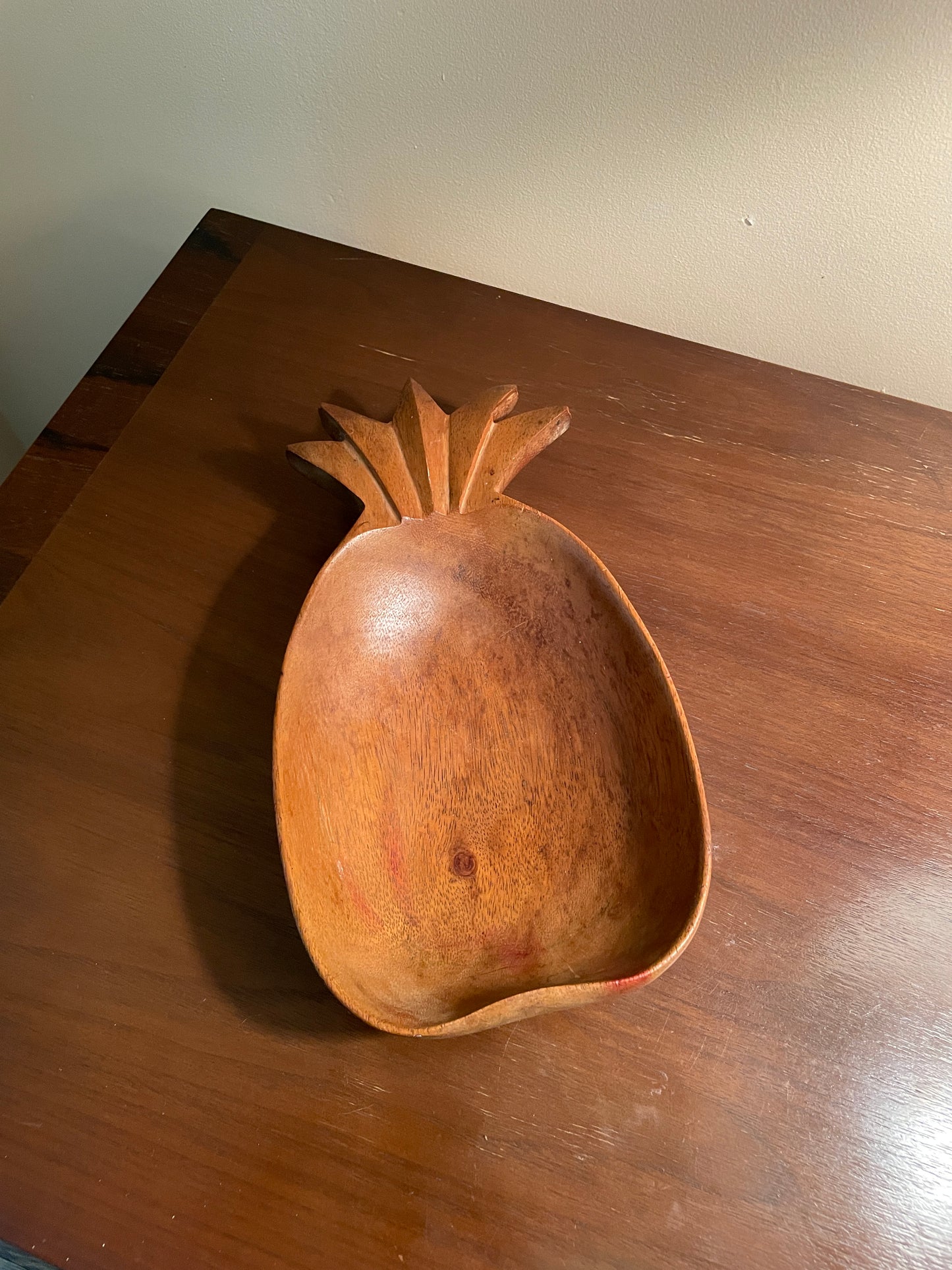 Handmade Wooden Pineapple Bowl