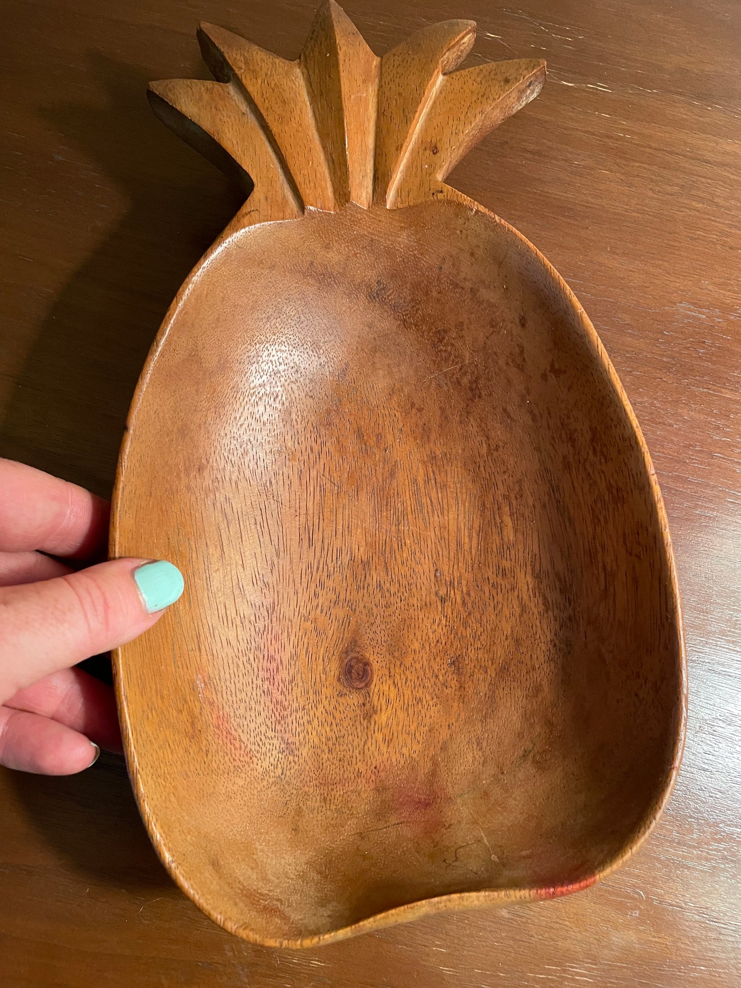 Handmade Wooden Pineapple Bowl