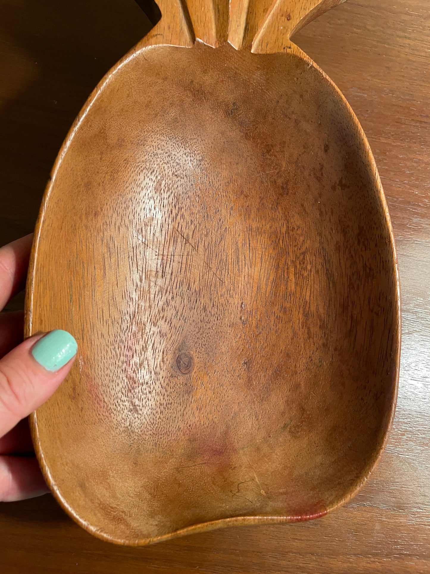 Handmade Wooden Pineapple Bowl