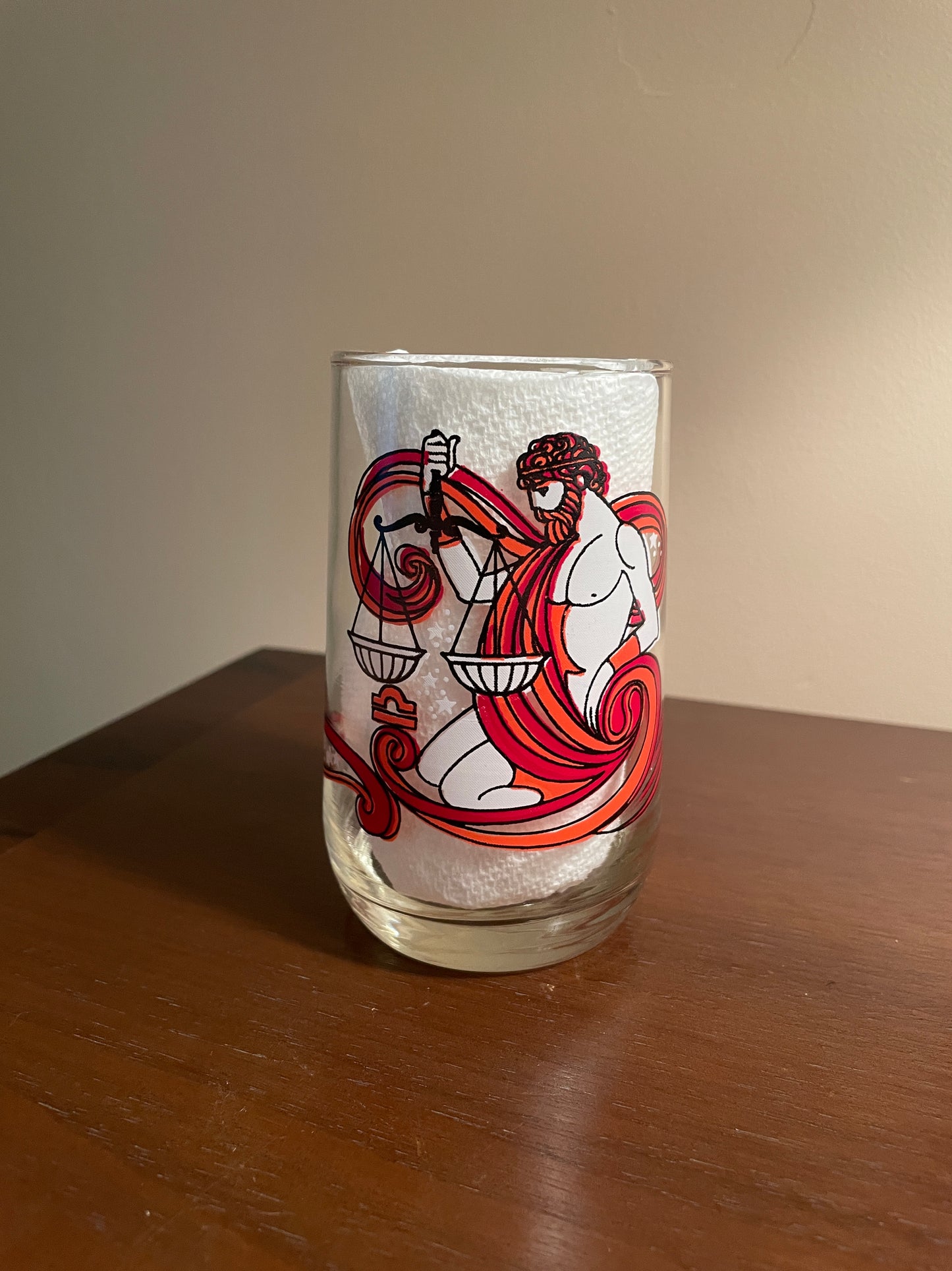 Libra Zodiac Glass