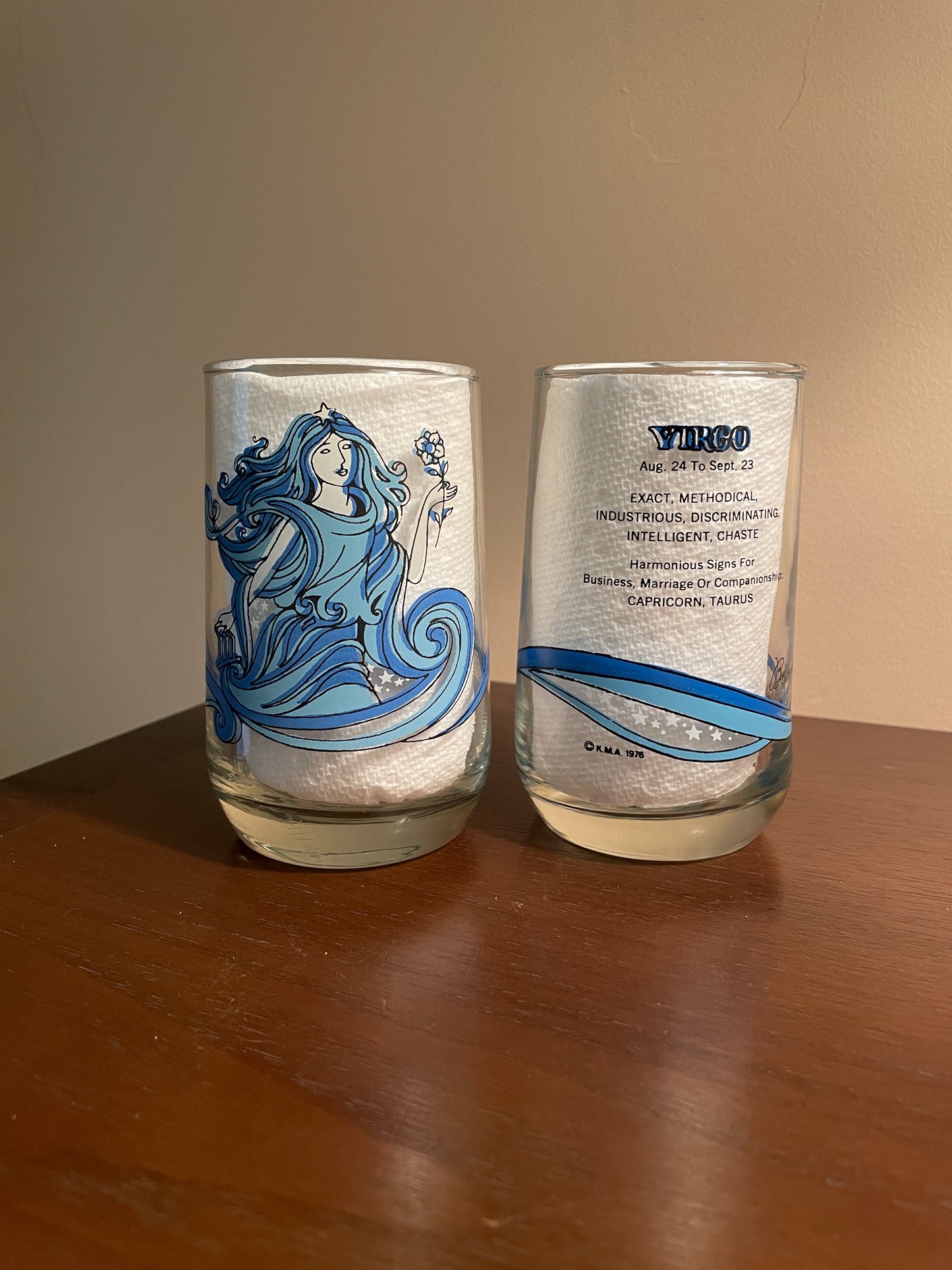 Pair of Virgo Zodiac Glasses