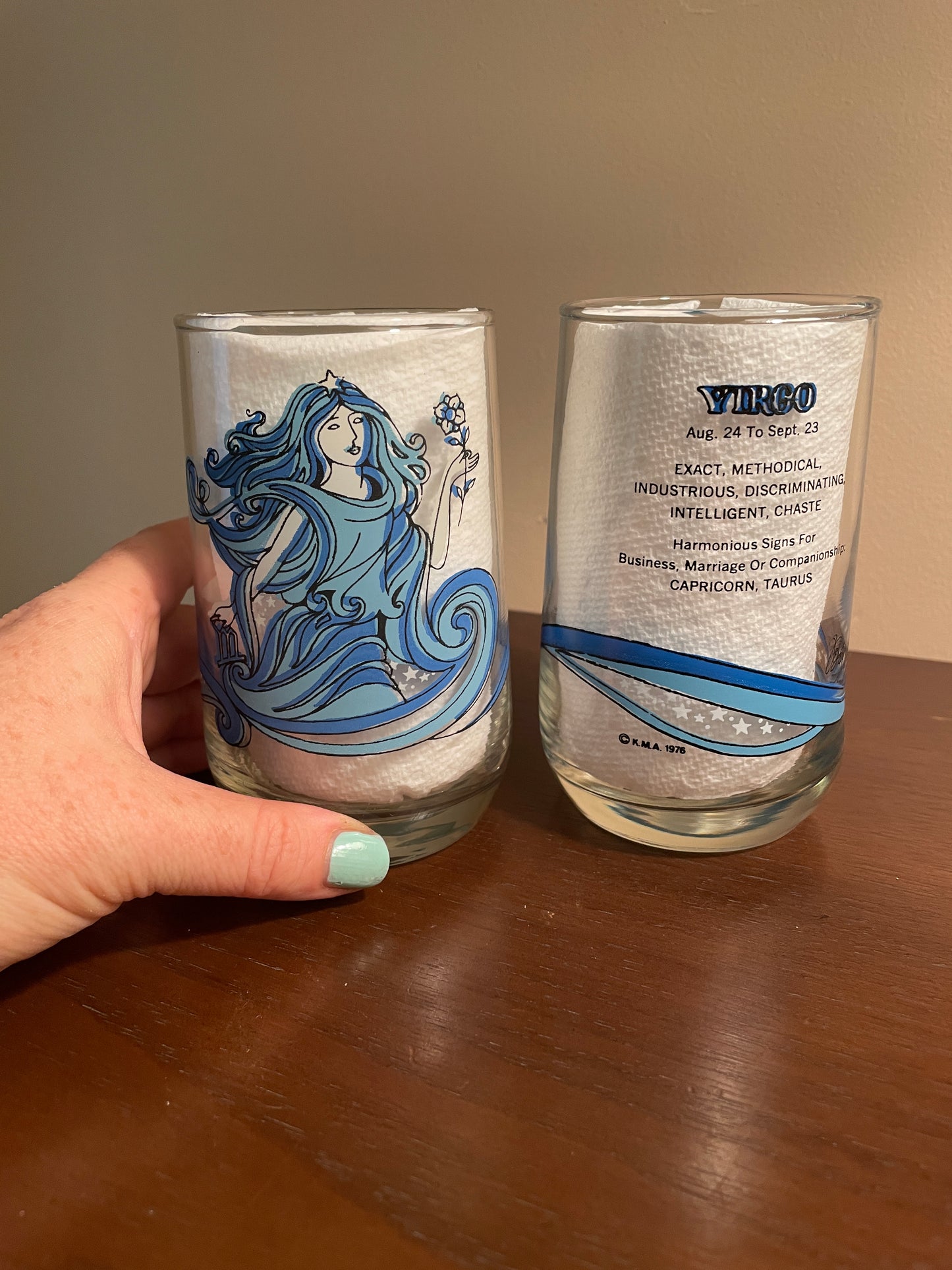 Pair of Virgo Zodiac Glasses