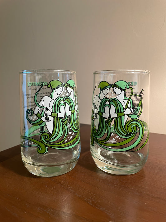 Pair of Gemini Zodiac Glasses