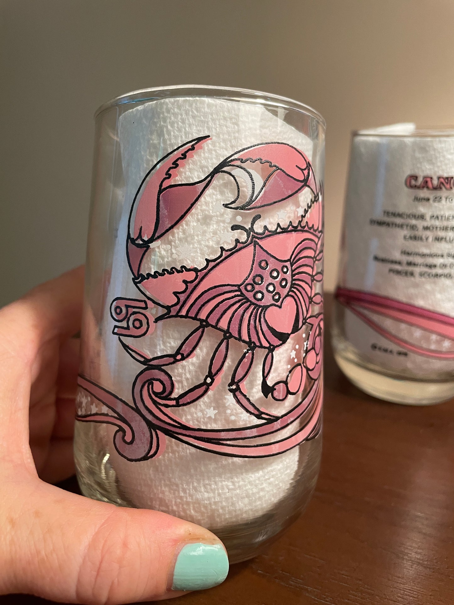 Pair of Cancer Zodiac Glasses