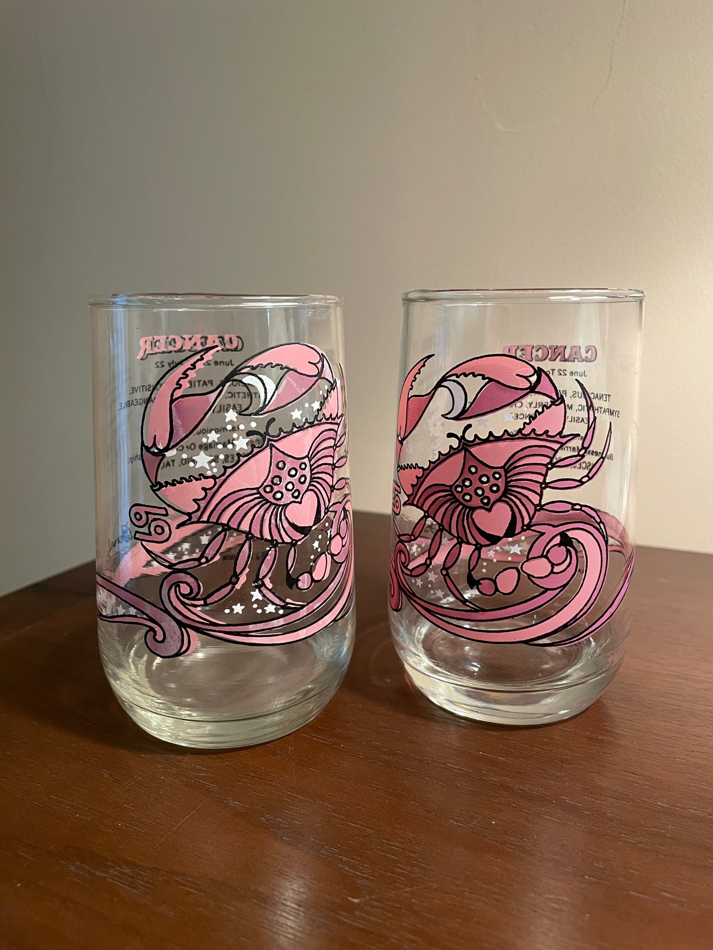 Pair of Cancer Zodiac Glasses