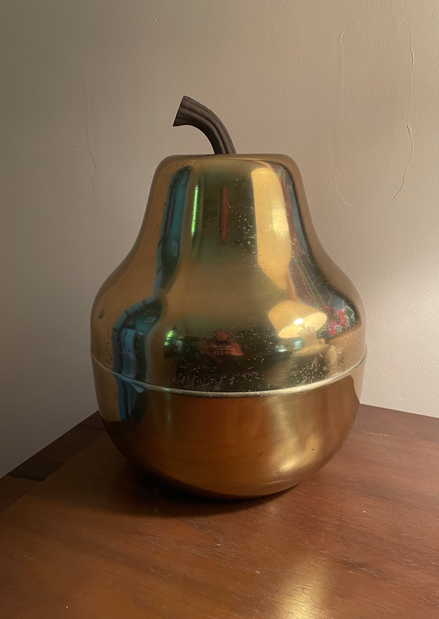 Brass Pear Ice Bucket